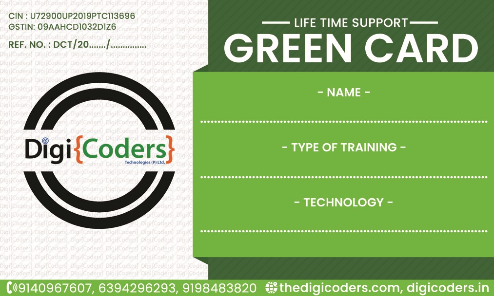 DigiCoders Green Card Front